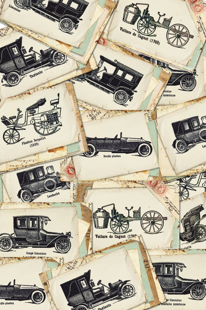 First Cars - Gift Tag Set 24 pcs, 7cm x 10,8 cm , DECORER Scrapbook Paper