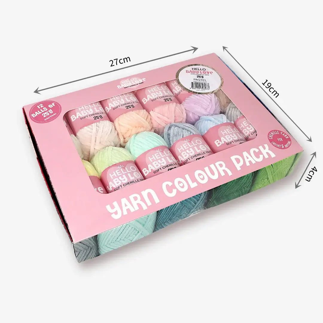 Hello Baby Love 12 Ball Yarn Pack - PASTEL