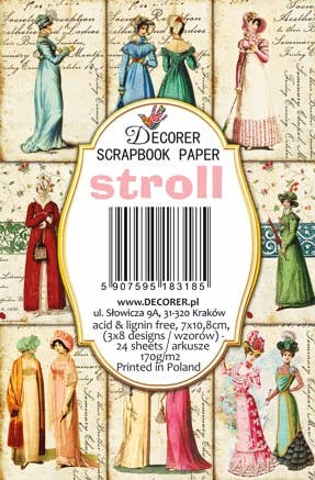 Stroll - MINI 7cm x 10,8 cm , DECORER Scrapbook Paper