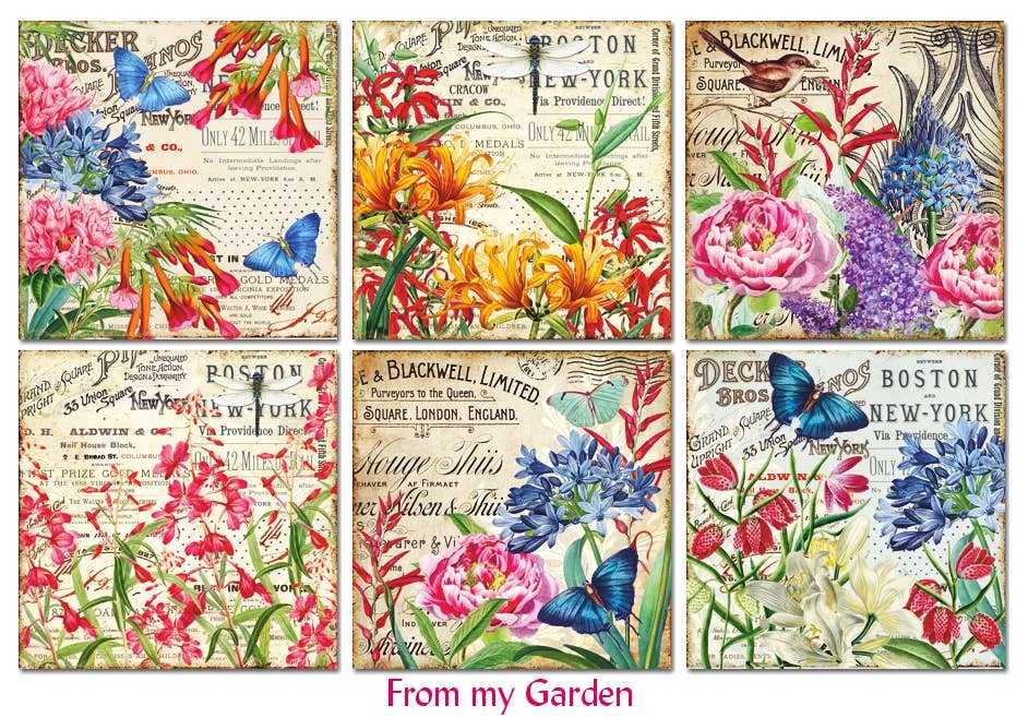 From My Garden - 8'X 8' DECORER Scrapbook Paper