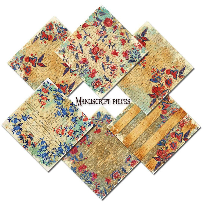 Manuscript Pieces - 8'X 8' DECORER Scrapbook Paper