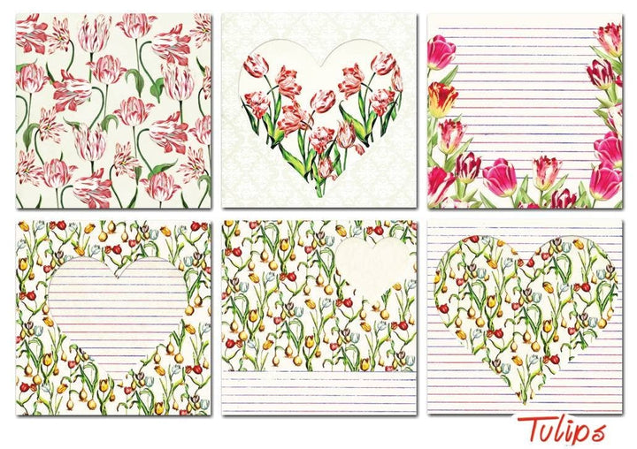 Tulips - 8'X 8' DECORER Scrapbook Paper