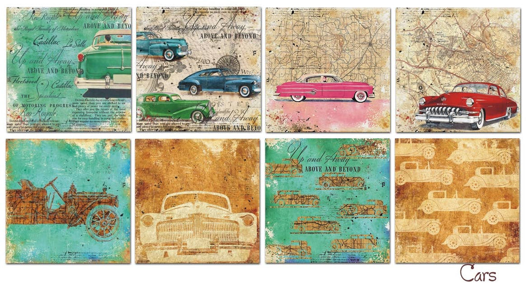 Cars - 6'X 6' DECORER Scrapbook Paper