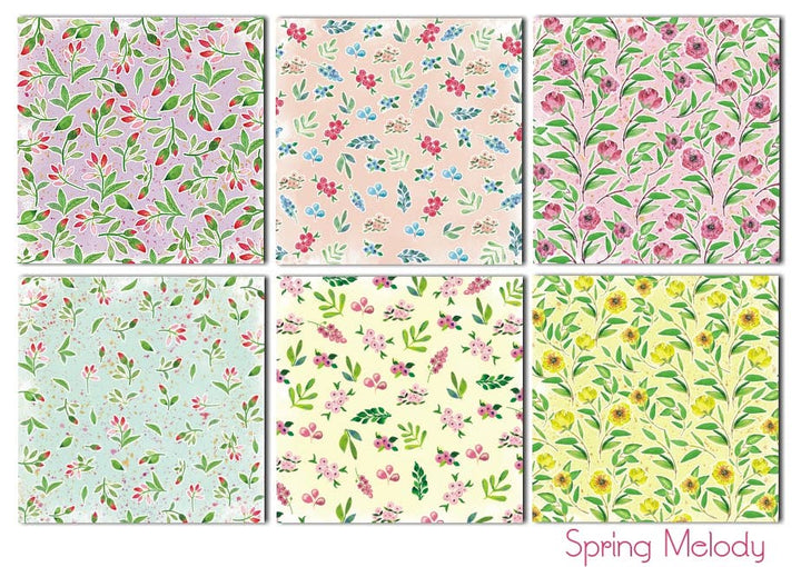 SPRING MELODY - SPRING - 8'X 8' DECORER Scrapbook Paper