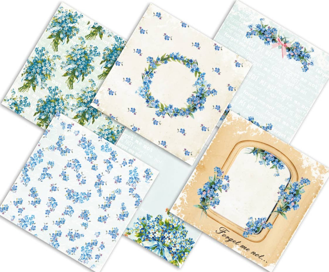 Forget Me Not - 8'X 8'DECORER Scrapbook Paper