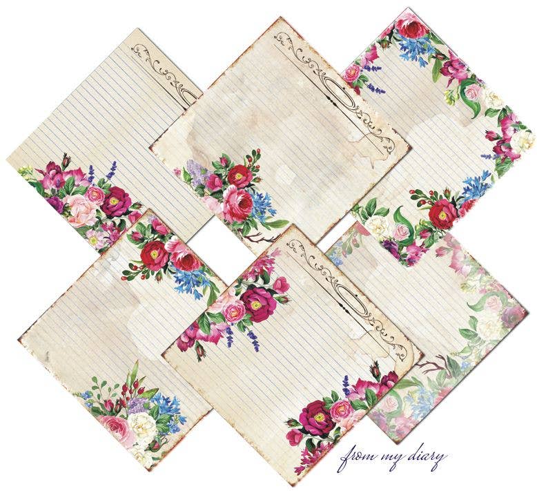 From My Diary - 8'X 8' DECORER Scrapbook Paper