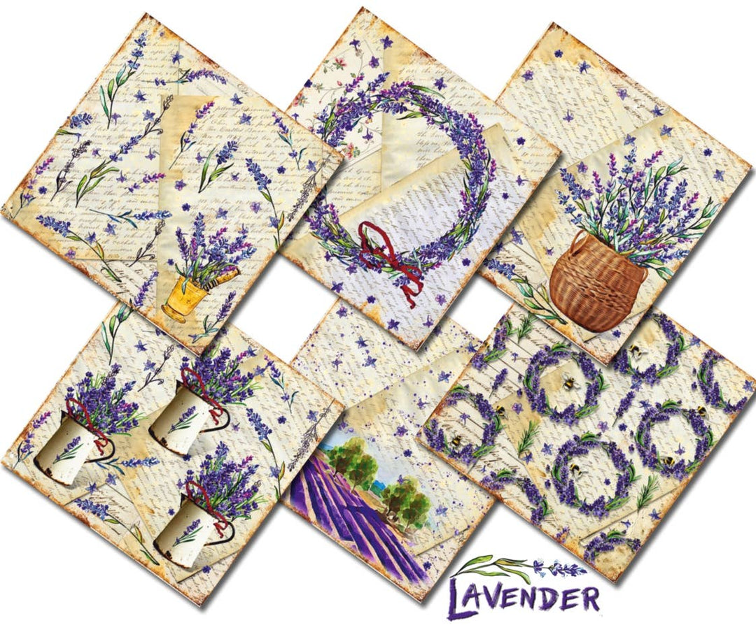Lavender - 8'X 8' DECORER DECORER Scrapbook Paper