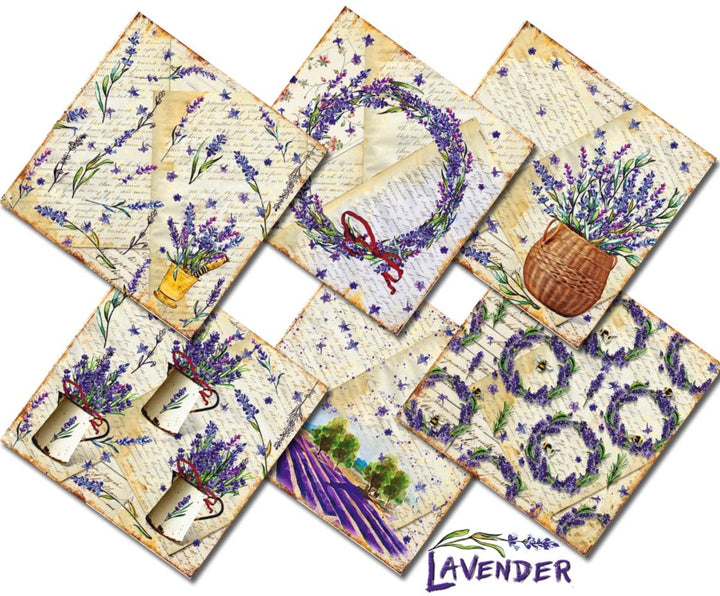 Lavender - 8'X 8' DECORER DECORER Scrapbook Paper