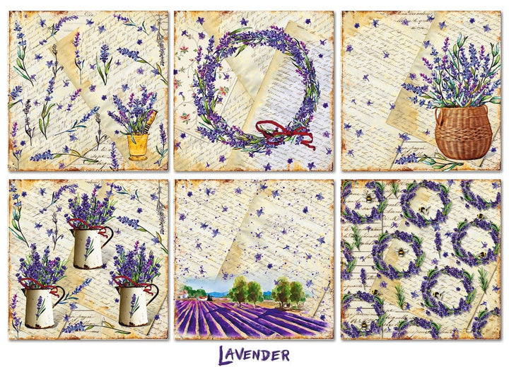 Lavender - 8'X 8' DECORER DECORER Scrapbook Paper