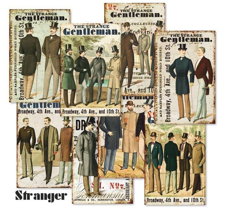 Stranger - MINI, 7cm x 10,8 cm , DECORER Scrapbook Paper