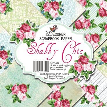 Shabby Chic - 8'X 8' DECORER Scrapbook Paper