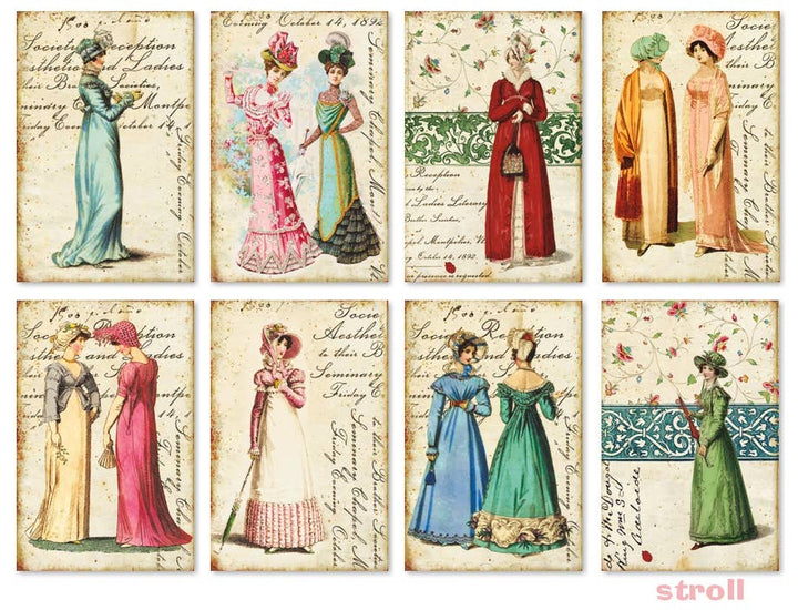 Stroll - MINI 7cm x 10,8 cm , DECORER Scrapbook Paper