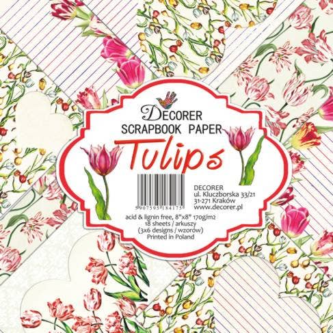 Tulips - 8'X 8' DECORER Scrapbook Paper