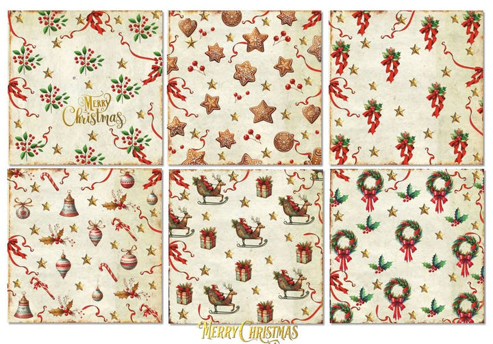 Merry Christmas - 8'X 8' DECORER Scrapbook Paper