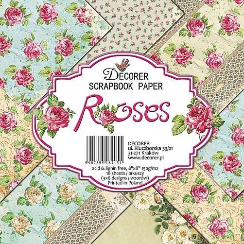 Roses - 8'X 8' DECORER Scrapbook Paper