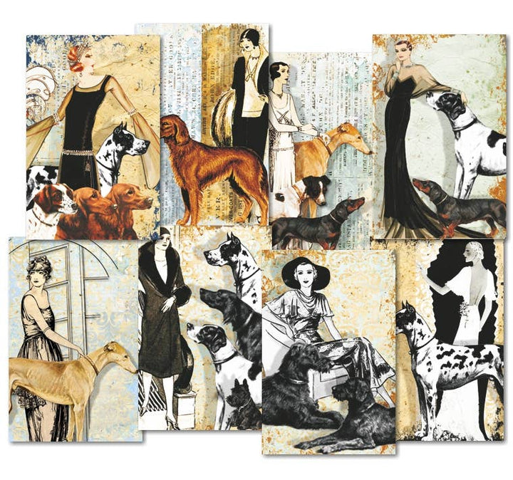 My Dogs - MINI, 7cm x 10,8 cm , DECORER Scrapbook Paper