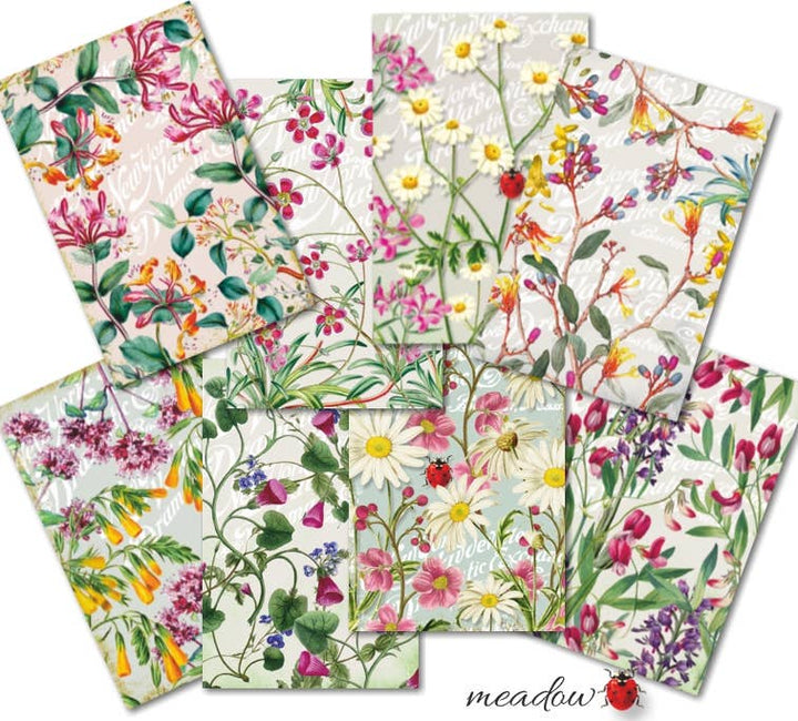 Meadow - MINI, 7cm x 10,8 cm , DECORER Scrapbook Paper
