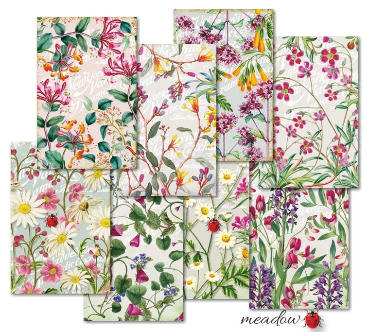 Meadow - MINI, 7cm x 10,8 cm , DECORER Scrapbook Paper