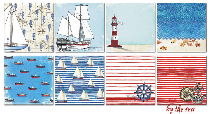 BY THE SEA- 6'X 6' DECORER Scrapbook Paper