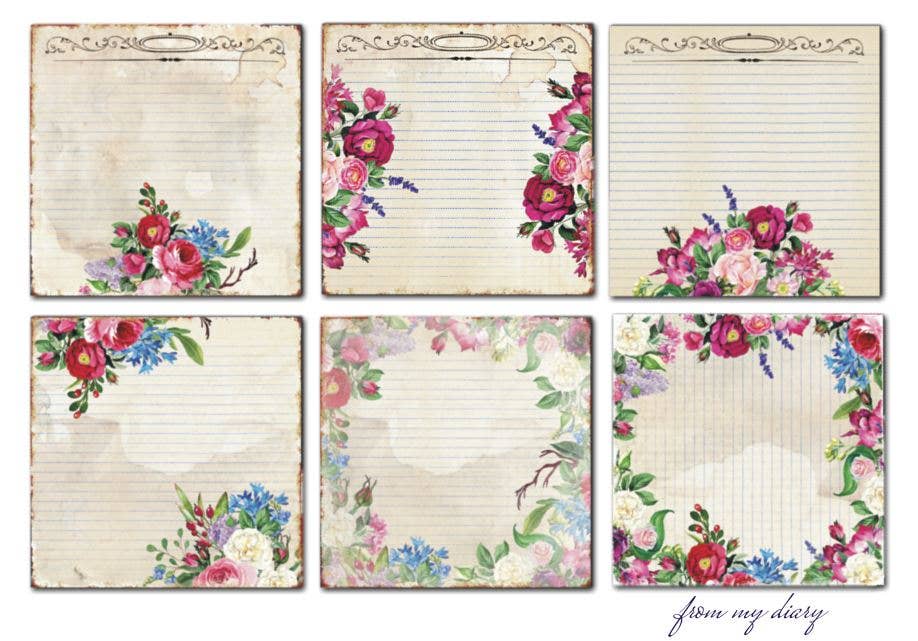 From My Diary - 8'X 8' DECORER Scrapbook Paper