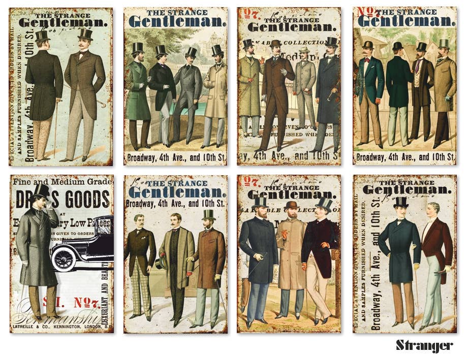 Stranger - MINI, 7cm x 10,8 cm , DECORER Scrapbook Paper