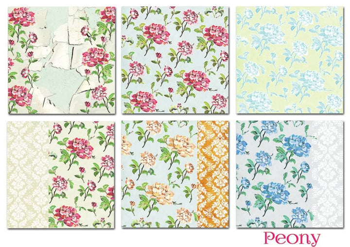Peony - 8'X 8' DECORER Scrapbook Paper