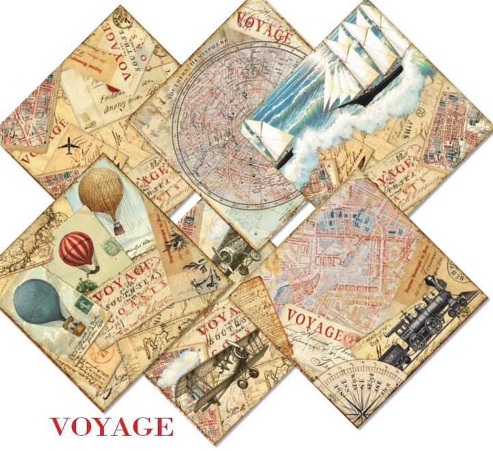 Voyage - 8'X 8' DECORER Scrapbook Paper