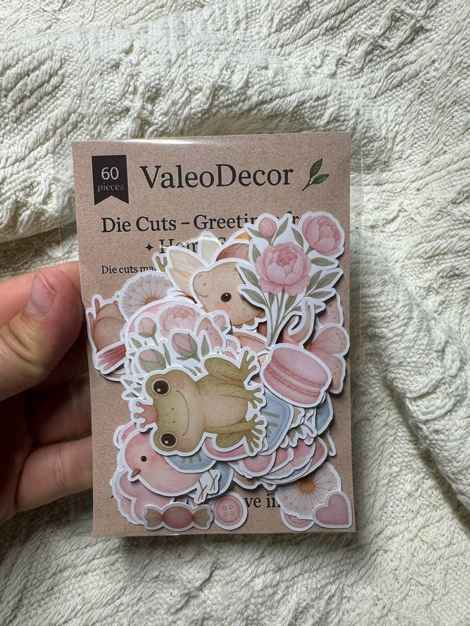 Fairy Garden Die Cuts Set – 60 Pieces | Handmade Photo Cardstock Cutouts by ValeoDecor |Non-Sticky Photo Cardstock Cutouts