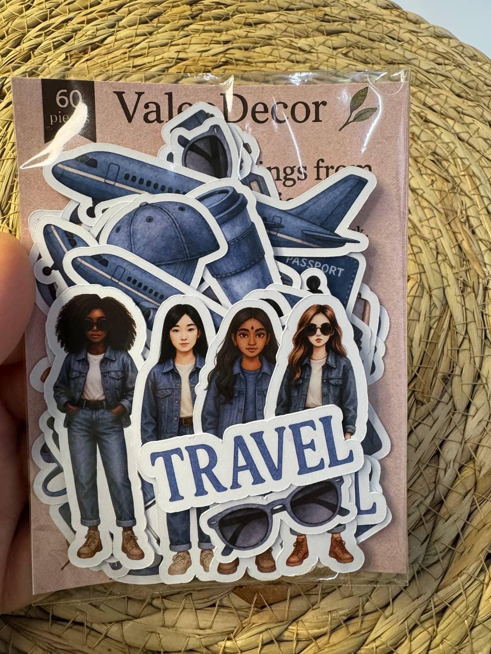 Travel Die Cuts Set – 60 Pieces | Handmade Paper Cutouts by ValeoDecor (Not Stickers)