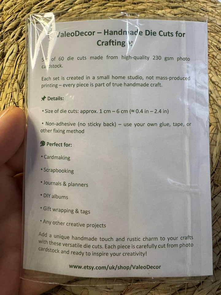 Travel Die Cuts Set – 60 Pieces | Handmade Paper Cutouts by ValeoDecor (Not Stickers)