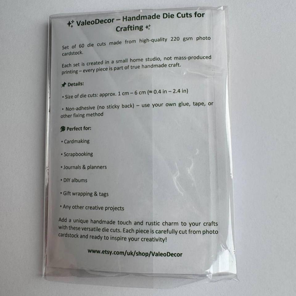 Baby Boy Die Cuts Set – 60 Pieces | Handmade Paper Cutouts by ValeoDecor