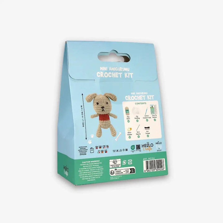 Knitty Critters - Mini Amigurumi - Scooter | DIY Crochet Kit - Crochet Kits For Beginners - Soft Cotton/Acrylic Blend Yarn