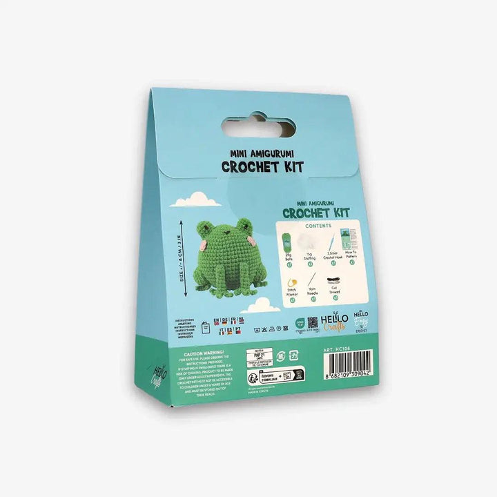 Knitty Critters - Mini Amigurumi - Hoppy | DIY Crochet Kit - Crochet Kits For Beginners - Soft Cotton/Acrylic Blend Yarn