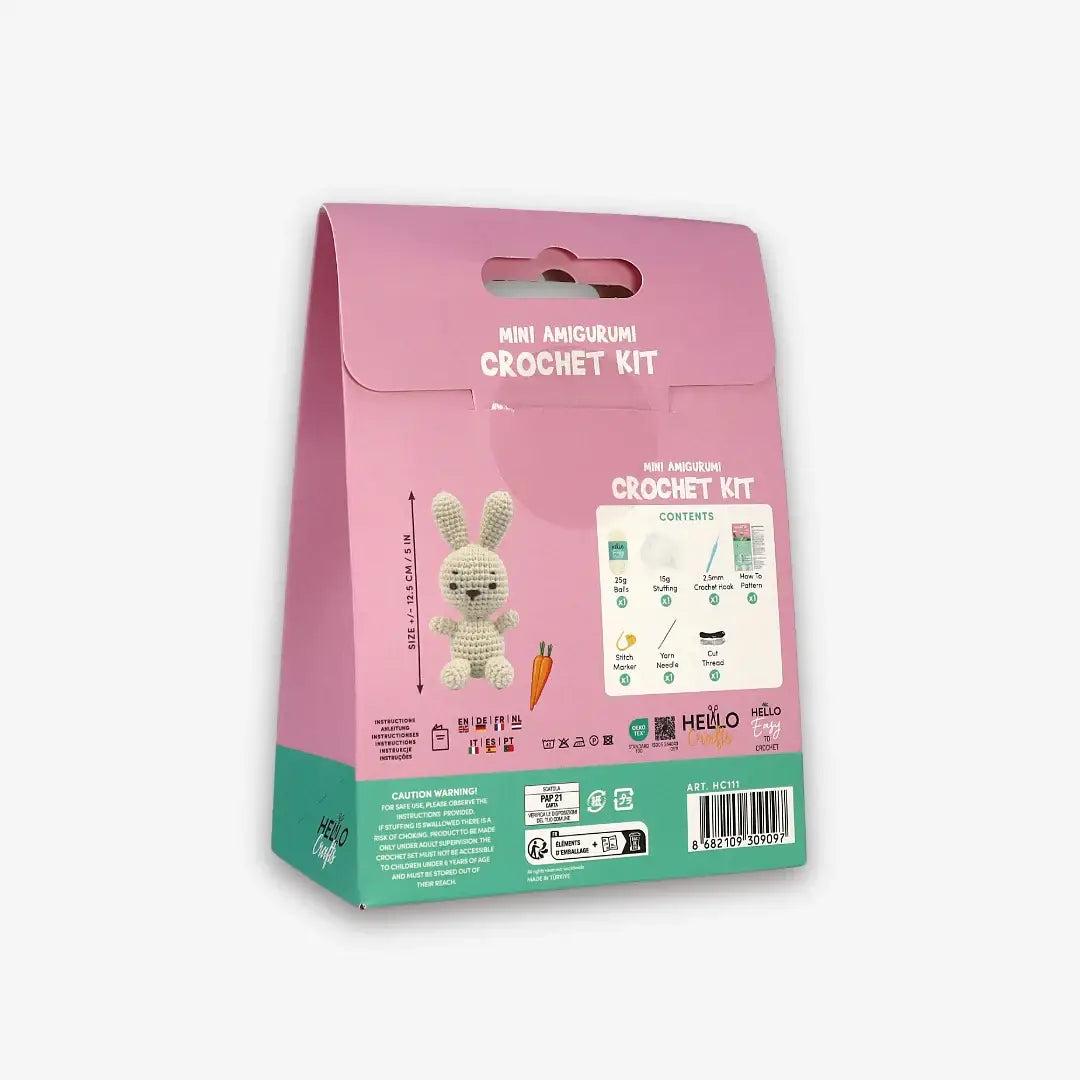 Knitty Critters - Mini Amigurumi - Bounce | DIY Crochet Kit - Crochet Kits For Beginners - Soft Cotton/Acrylic Blend Yarn