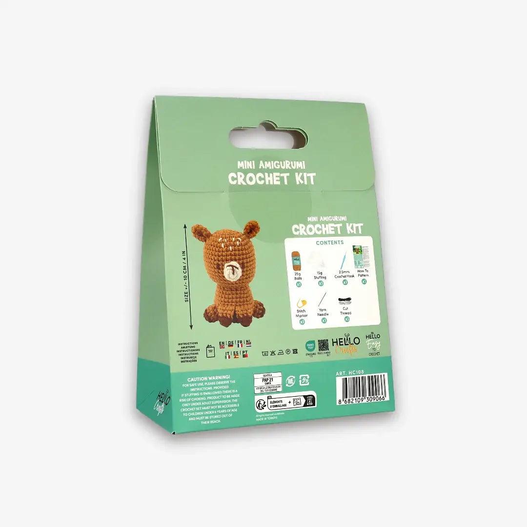 Knitty Critters - Mini Amigurumi - Dazzle | DIY Crochet Kit - Crochet Kits For Beginners - Soft Cotton/Acrylic Blend Yarn
