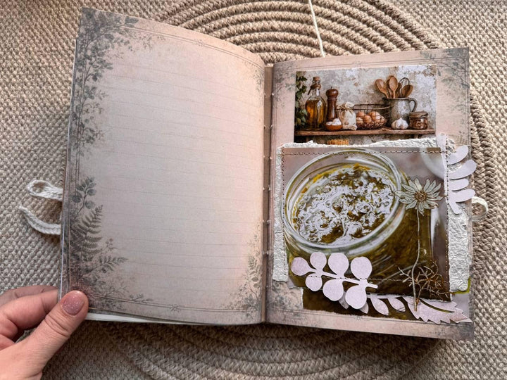 A5 Weekly Wellness Journal | Injection Tracker Notebook | Therapy & Weight Progress Log | Handmade Cottagecore Planner | Junk Journal