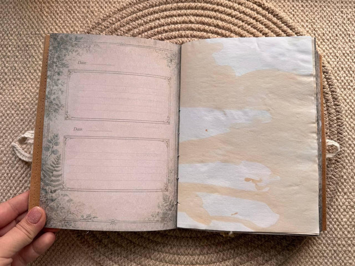 A5 Weekly Wellness Journal | Injection Tracker Notebook | Therapy & Weight Progress Log | Handmade Cottagecore Planner | Junk Journal