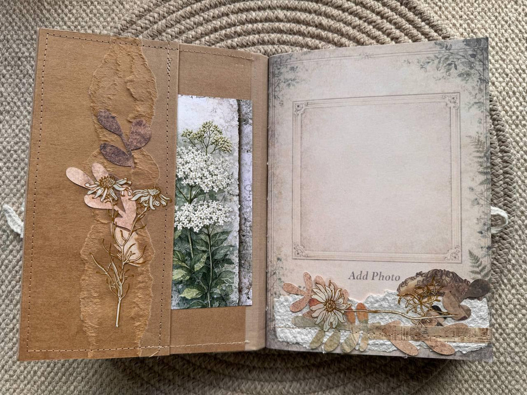A5 Weekly Wellness Journal | Injection Tracker Notebook | Therapy & Weight Progress Log | Handmade Cottagecore Planner | Junk Journal