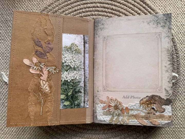 A5 Weekly Wellness Journal | Injection Tracker Notebook | Therapy & Weight Progress Log | Handmade Cottagecore Planner | Junk Journal
