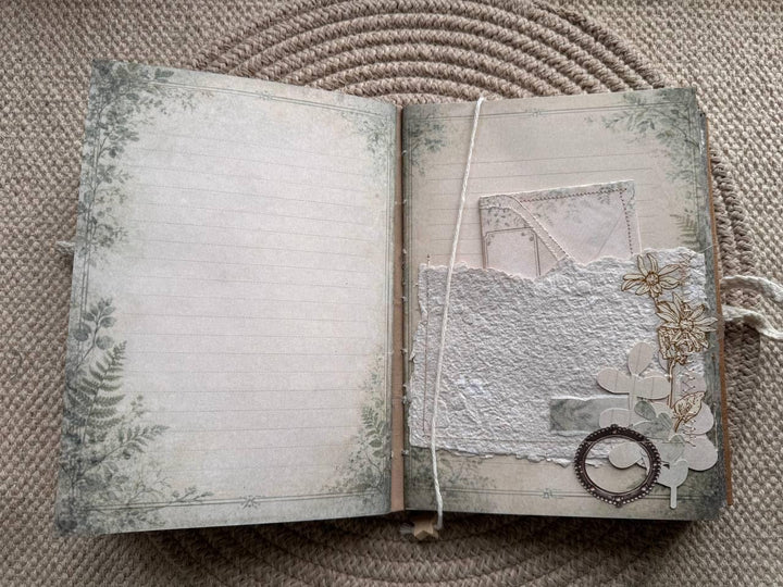 Injection Tracker Notebook |A5 Weekly Wellness Journal | Therapy & Weight Progress Log | Handmade Cottagecore Planner | Junk Journal