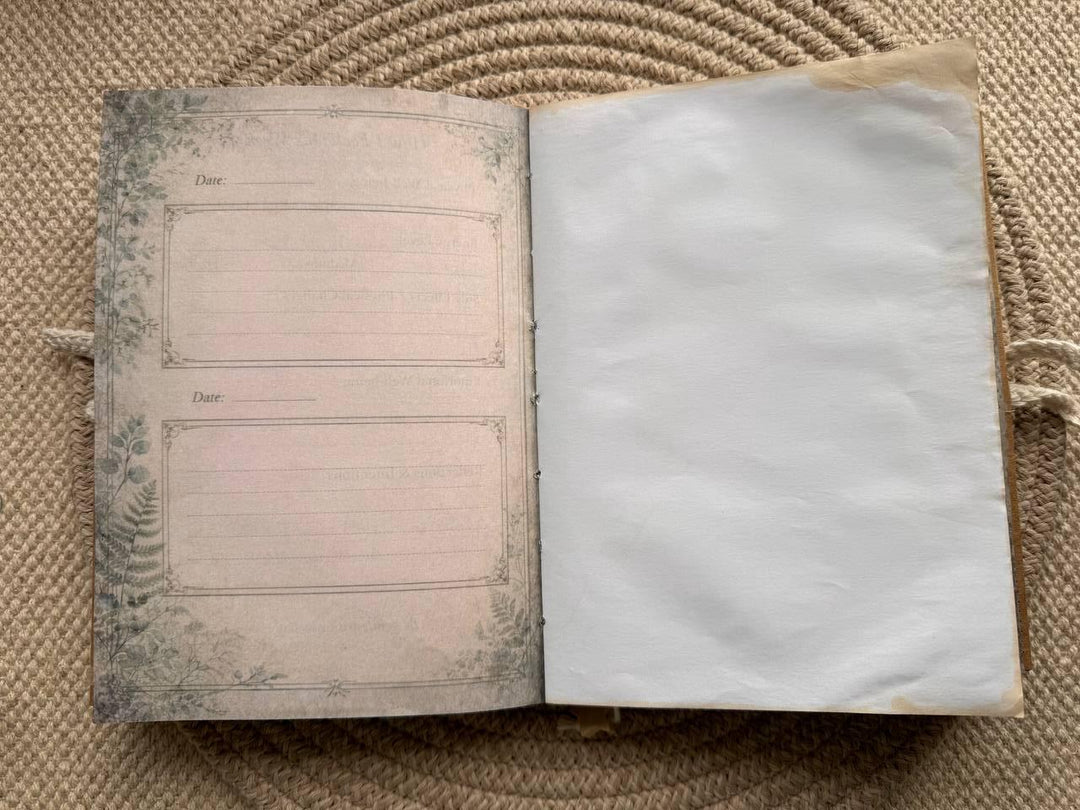 Injection Tracker Notebook |A5 Weekly Wellness Journal | Therapy & Weight Progress Log | Handmade Cottagecore Planner | Junk Journal