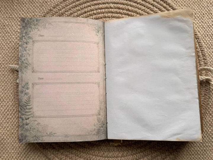 Injection Tracker Notebook |A5 Weekly Wellness Journal | Therapy & Weight Progress Log | Handmade Cottagecore Planner | Junk Journal