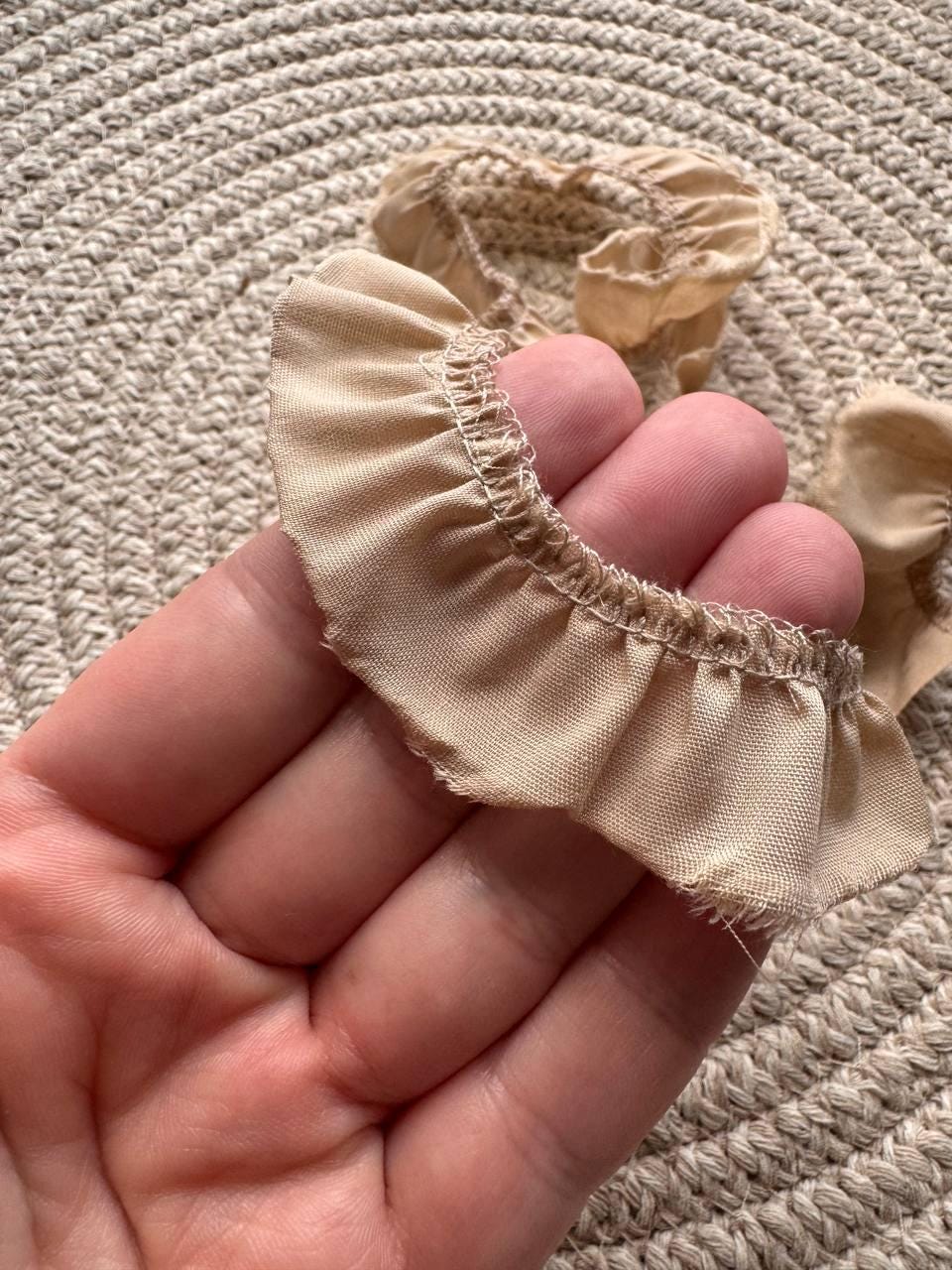 Handmade vintage-style fabric trim created especially for decorating your junk journals and creative projects, Journal Craft Supplies