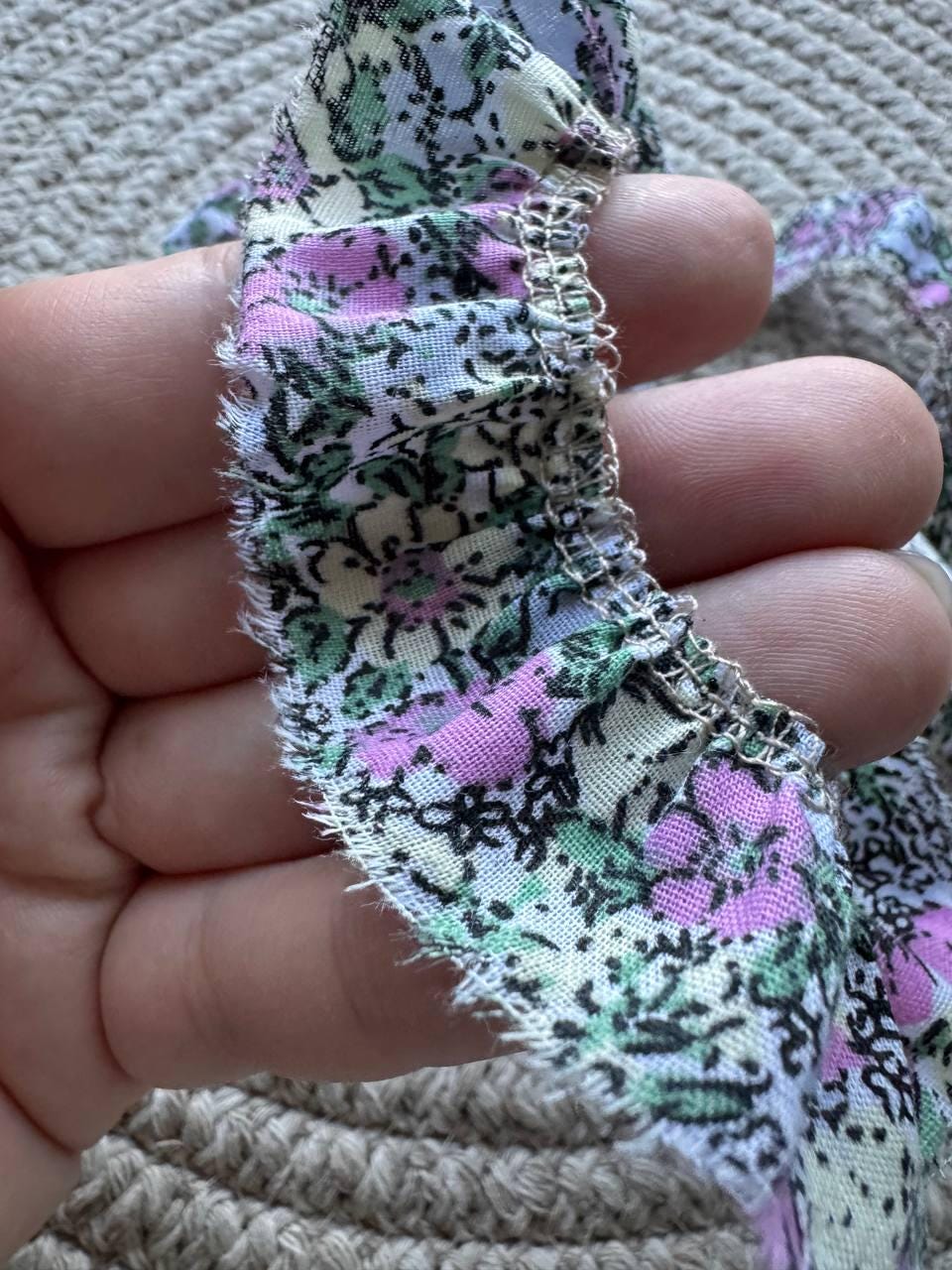 Handmade vintage-style fabric trim created especially for decorating your junk journals and creative projects, Journal Craft Supplies