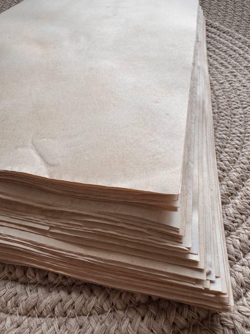 Handmade Tea Stained Paper A4 | 80gsm Aged Vintage Sheets for Junk Journal, Book Binding & Scrapbooking