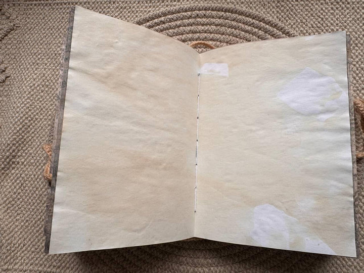 Botanical Junk Journal A5 – Handmade Vintage Style Scrapbook – Fabric Covered Journal – Nature Writing Notebook – Gift for Her
