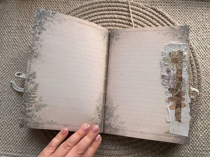 A5 Weekly Wellness Journal | Injection Tracker Notebook | Therapy & Weight Progress Log | Handmade Cottagecore Planner | Junk Journal