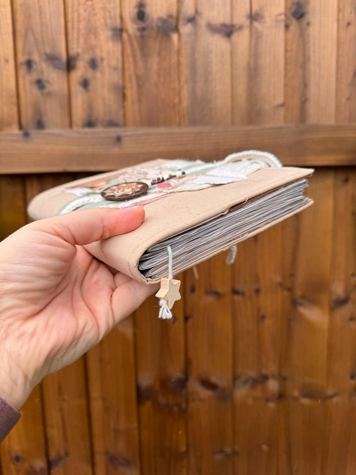 Injection Tracker Notebook |A5 Weekly Wellness Journal | Therapy & Weight Progress Log | Handmade Cottagecore Planner | Junk Journal