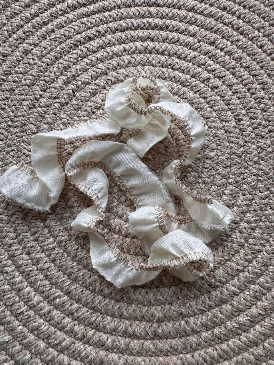 Handmade vintage-style fabric trim created especially for decorating your junk journals and creative projects, Journal Craft Supplies
