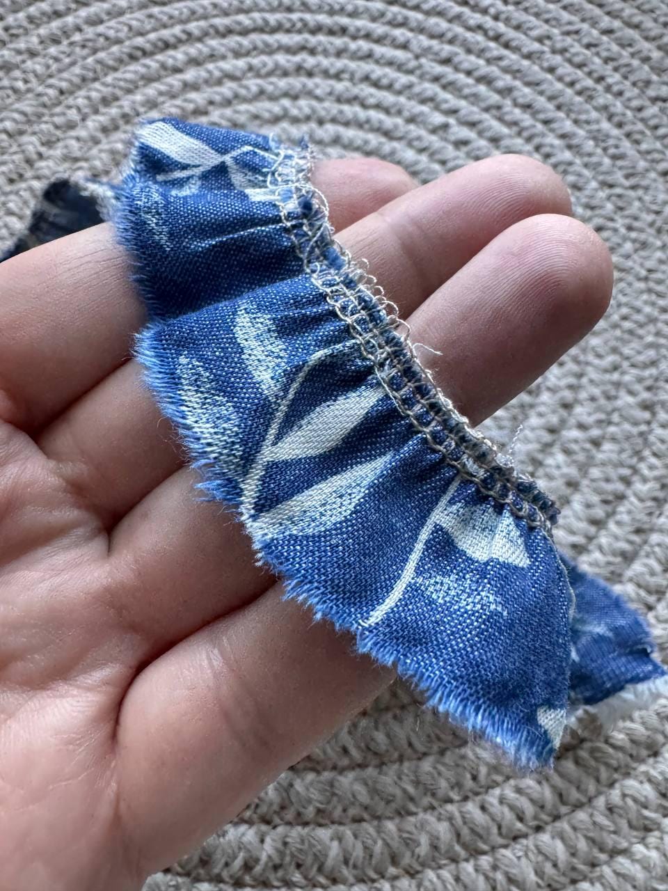 Handmade vintage-style fabric trim created especially for decorating your junk journals and creative projects, Journal Craft Supplies